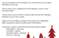 Christmas Around The World: Santa's Name (Free Printable | Christmas Around The World Worksheets Printables