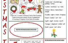 Christmas Time Vocabulary Exercises Worksheet - Free Esl Printable | Christian Christmas Worksheets Printable Free
