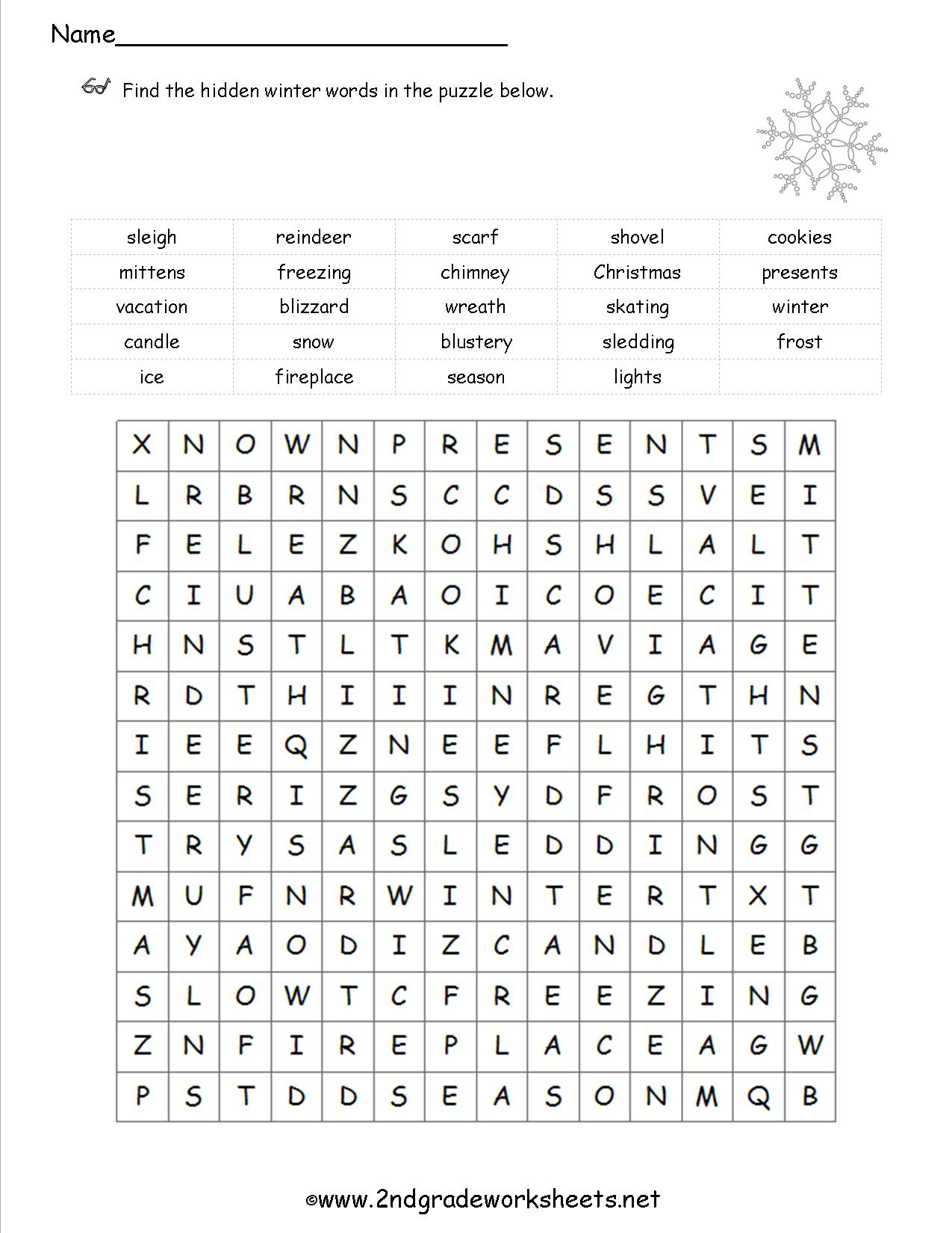 Christmas Worksheets And Printouts - Free Printable Christmas | Free Printable Christmas Worksheets For Third Grade