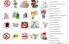Classroom Rules Worksheet - Free Esl Printable Worksheets Made | Free Printable Classroom Rules Worksheets