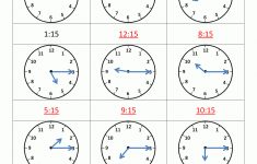 Clock Worksheet - Quarter Past And Quarter To | Printable Time Worksheets Grade 3
