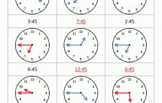 Clock Worksheet - Quarter Past And Quarter To | Printable Time Worksheets Grade 3