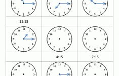 Clock Worksheet - Quarter Past And Quarter To | Telling Time Worksheet Printable