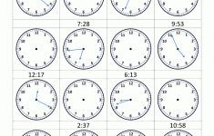 Clock Worksheets - To 1 Minute | Learn To Tell The Time Printable Worksheets