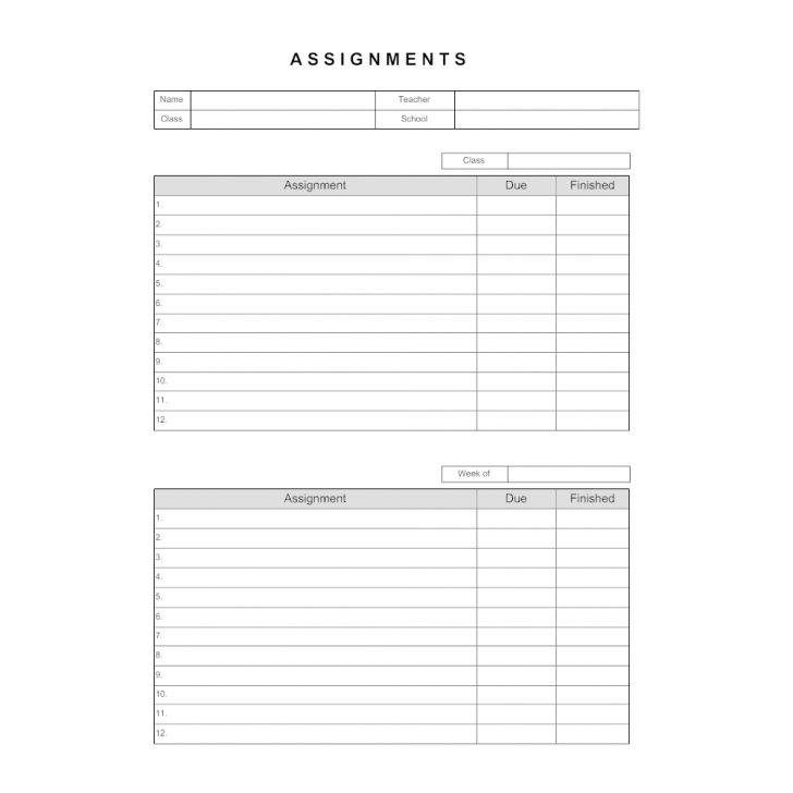 cna assignment sheet templates