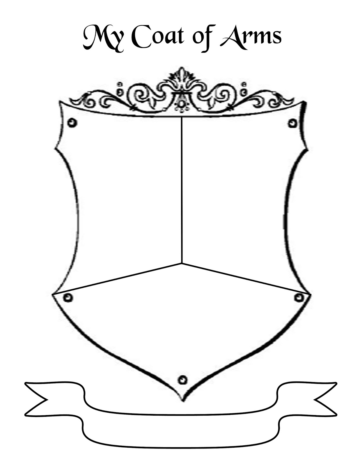Coat Of Arms Template Cliparts co Printable Coat Of Arms Worksheet 