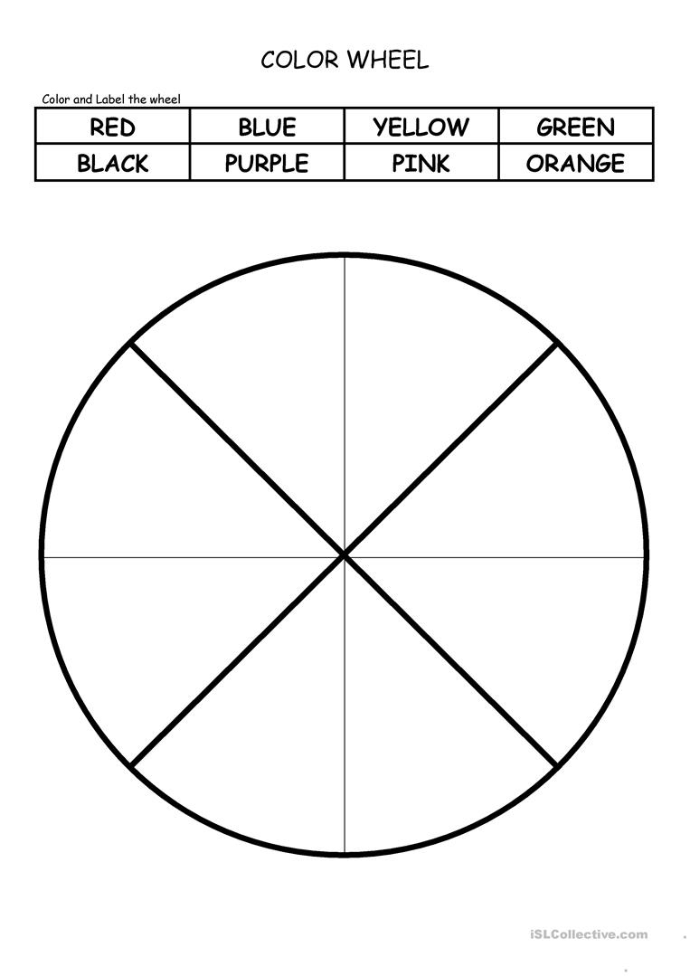 Color Wheel Worksheet - Free Esl Printable Worksheets Madeteachers | Printable Color Wheel Worksheet