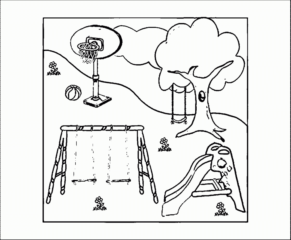 Free Printable Playground Coloring Worksheets