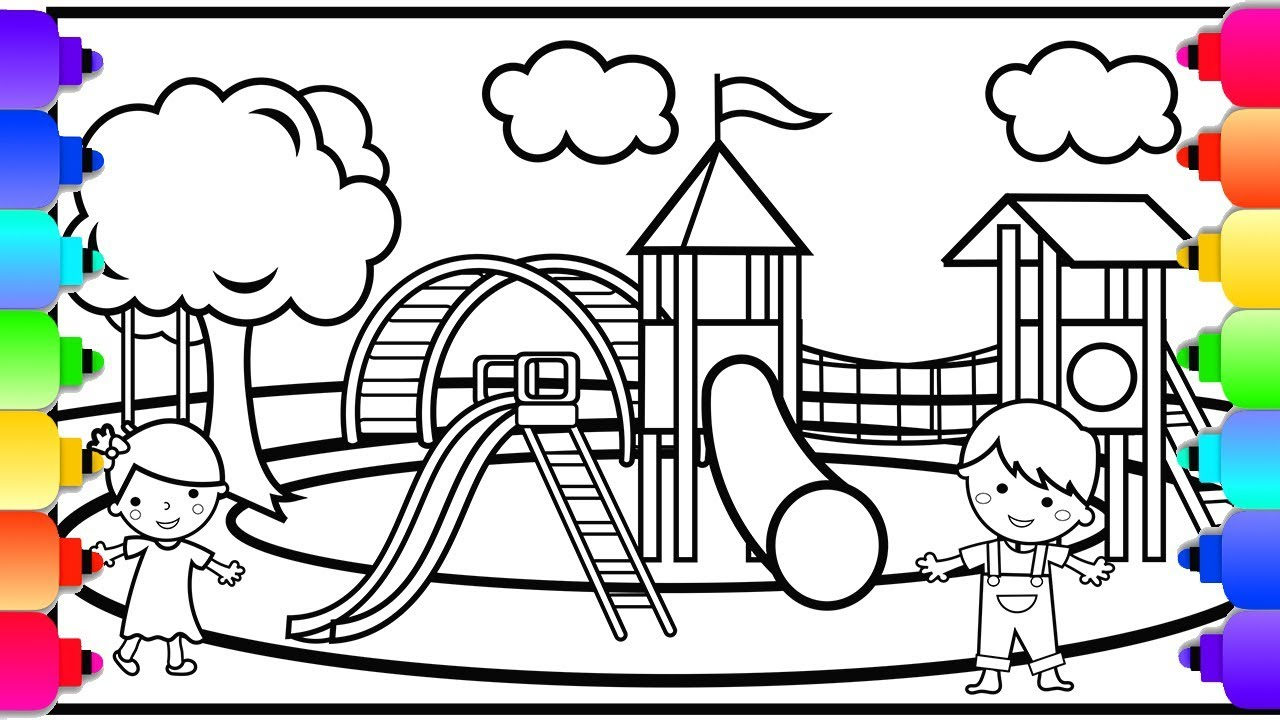 Free Printable Playground Coloring Worksheets Lexia s Blog