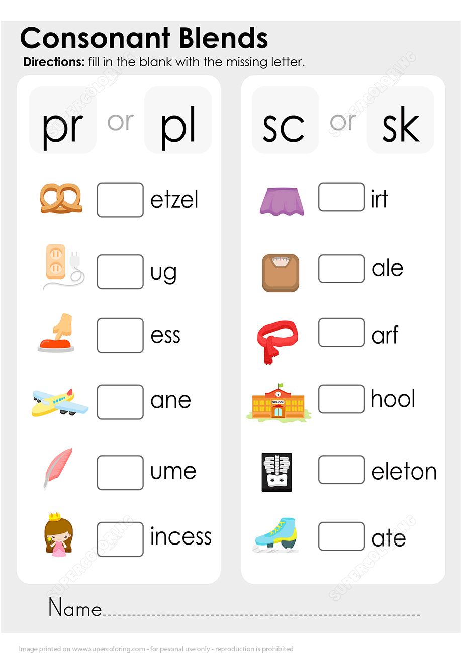 Free Printable Consonant Blends Worksheets Lexia s Blog