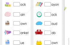 Consonant Blends Worksheets For Kindergarten - Scalien | Second | Free Printable Consonant Blends Worksheets