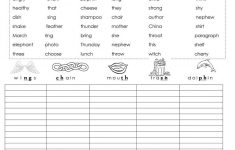 Consonant Digraphs Sh / Ch / Ph / Ng / Th Worksheet - Free Esl | Digraphs Worksheets Free Printables