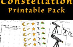 Constellation Printable Pack | Constellations Printable Worksheets