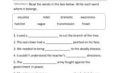 Context Clues Worksheet Writing Part 6 Intermediate | Great English | Context Clues Printable Worksheets 6Th Grade