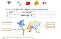Continents And Countries Worksheet - Free Esl Printable Worksheets | Continents Worksheet Printable