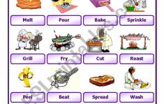 Cooking Verbs 2 - Esl Worksheetawsana | Cooking Verbs Printable Worksheets