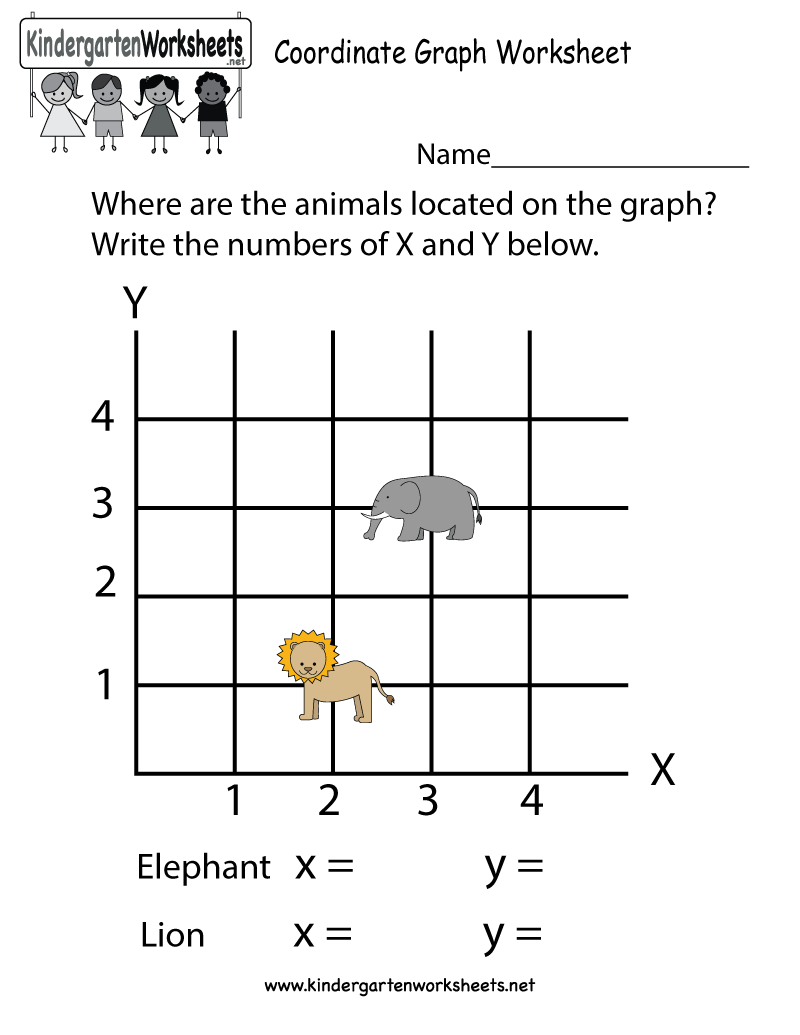 Coordinate Graph Worksheet - Free Kindergarten Math Worksheet For Kids | Free Printable Coordinate Graphing Worksheets
