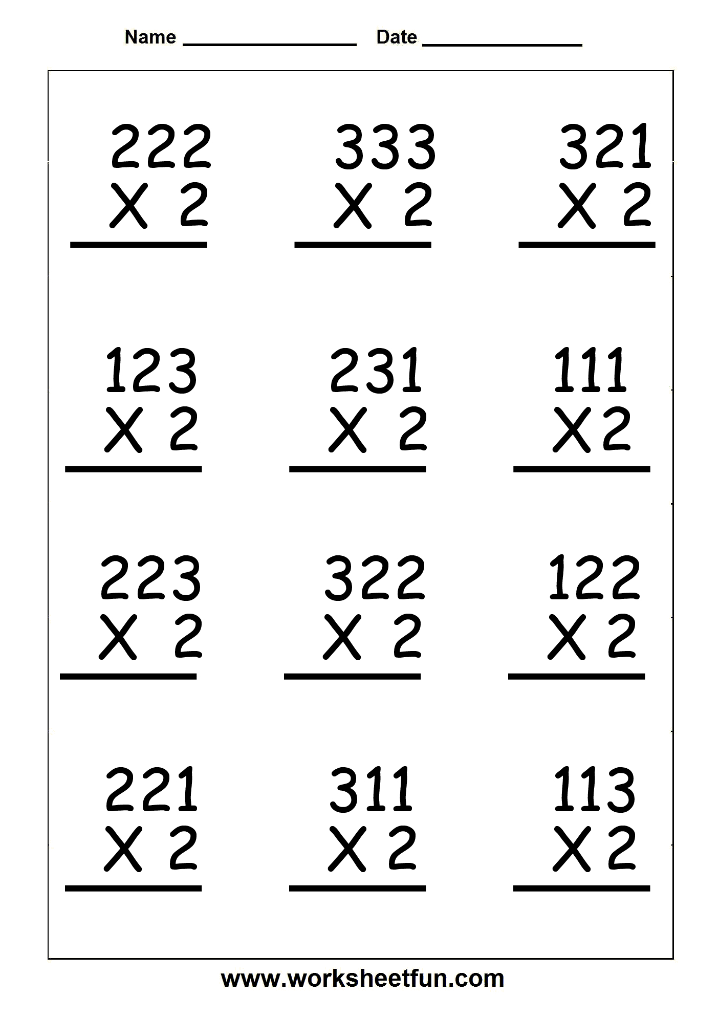  3 Digit Multiplication Worksheets Printable Lexia s Blog
