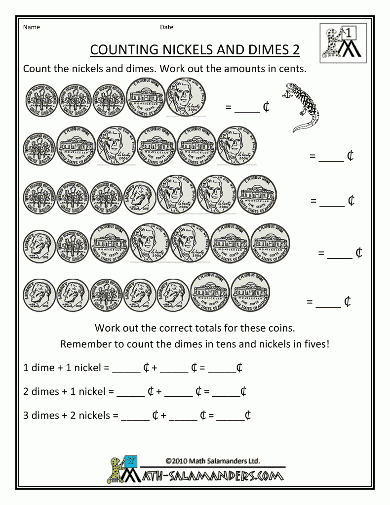Counting Money Worksheets 1St Grade | Recipes | Pinterest | Money | Counting Money Printable Worksheets