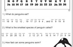 Crack The Code - Penguin Facts - Codebreaker Worksheet | Free | Printable Secret Code Worksheets