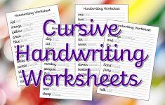 Cursive Handwriting Worksheets – Free Printable! ⋆ Mama Geek | Cursive Writing Words Worksheets Printable