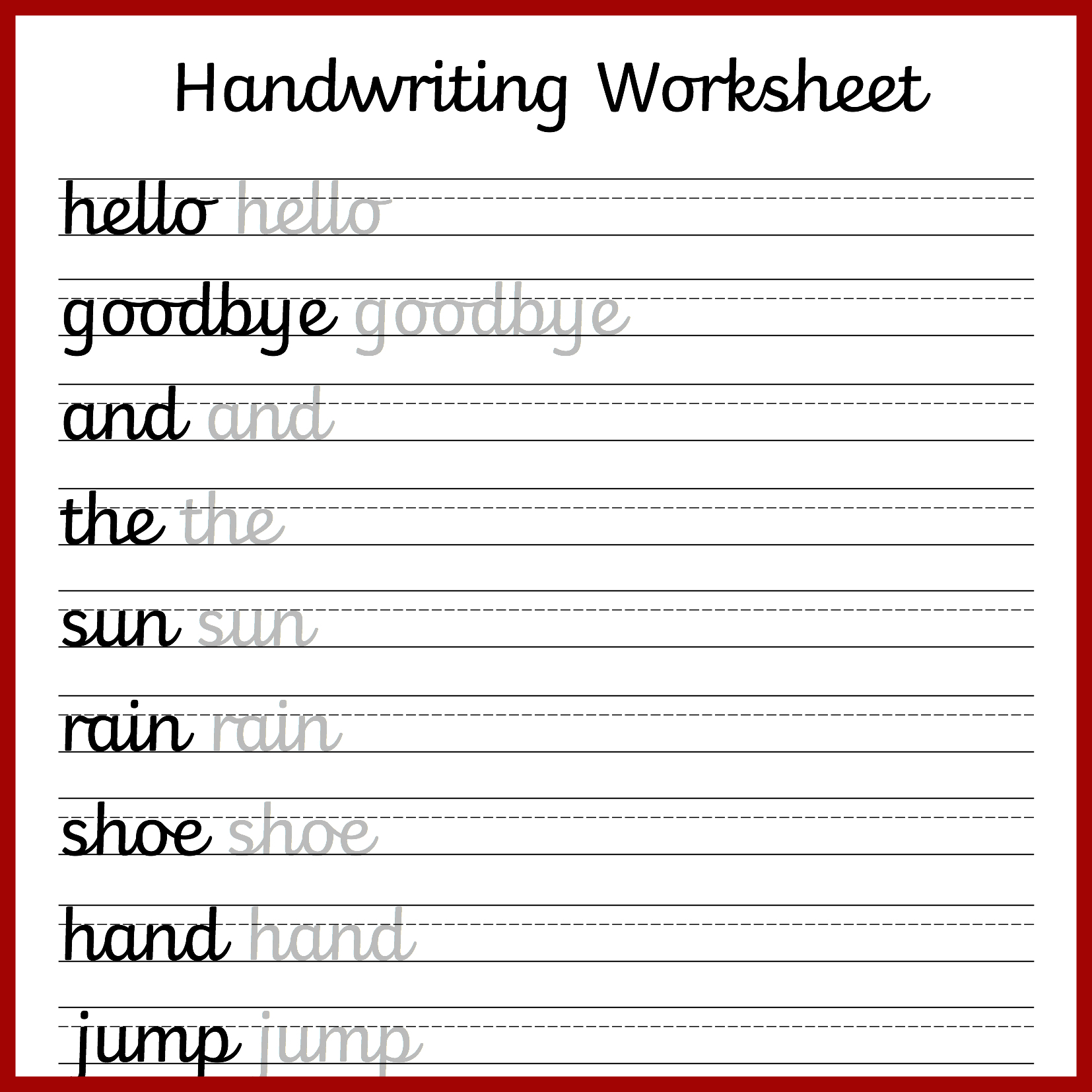 Cursive Handwriting Worksheets – Free Printable! ⋆ Mama Geek - Free | Printable Handwriting Worksheets