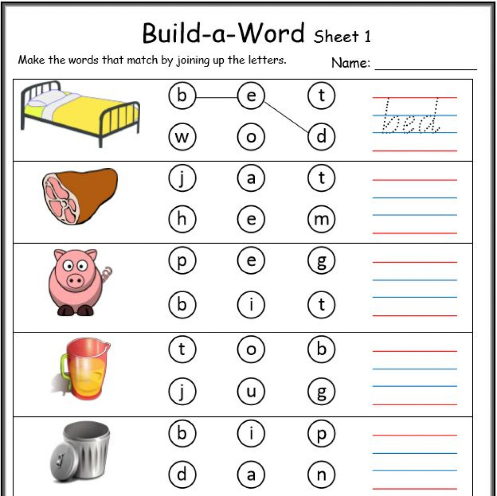 Cvc Worksheets For Kindergarten Pdf Printable Kindergarten Worksheets