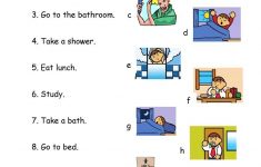 Daily Routines 1 - Match Worksheet - Free Esl Printable Worksheets | Daily Routines Printable Worksheets