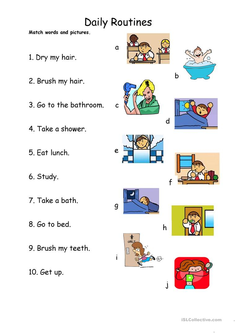 Adults Daily Routine Worksheet Free Esl Printable Worksheets Made 