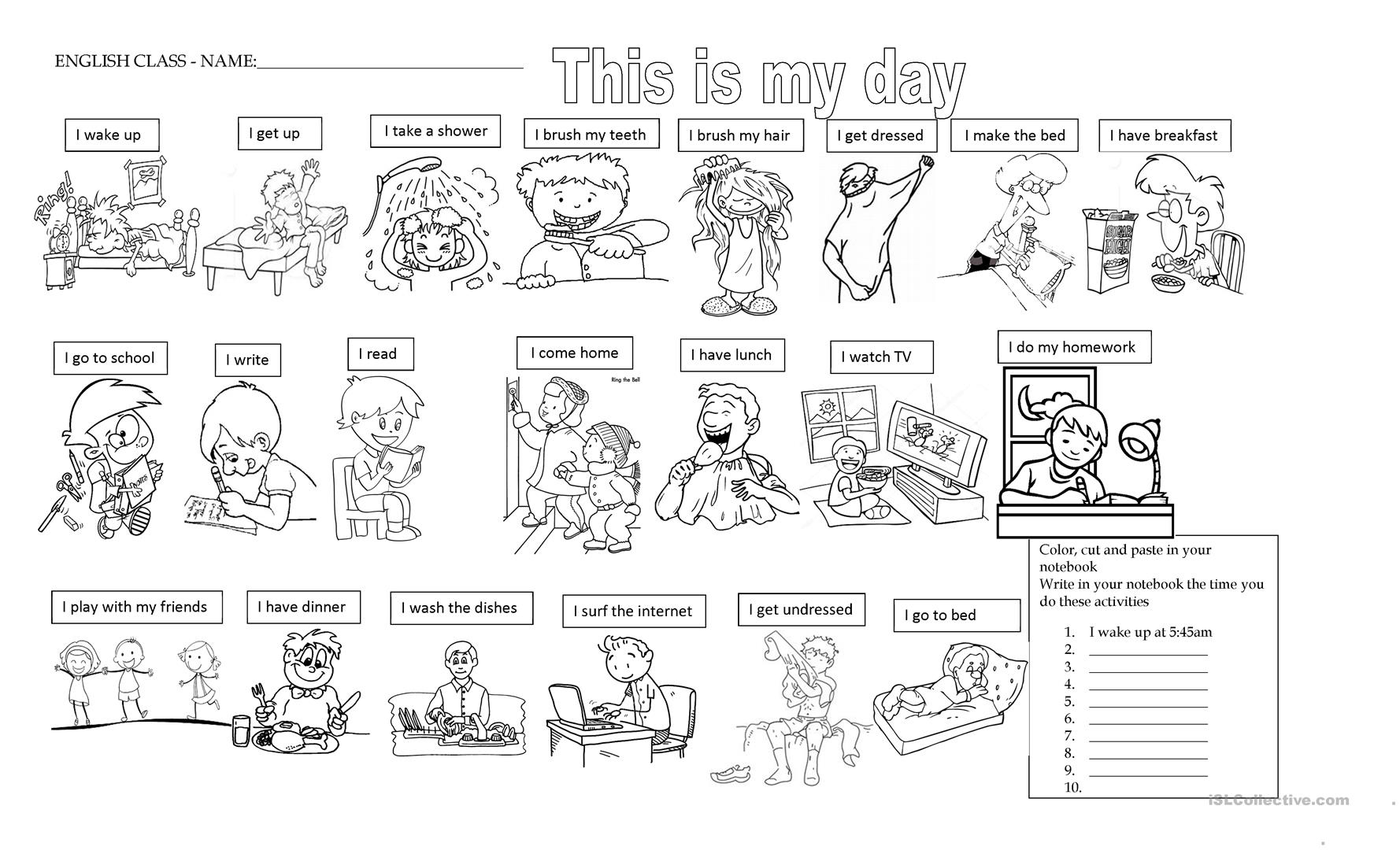 Adults Daily Routine Worksheet Free Esl Printable Worksheets Made 