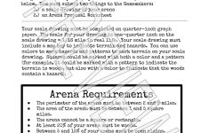 Design An Arena Math Scale Drawing Project | - Math Explorations | Hunger Games Free Printable Worksheets