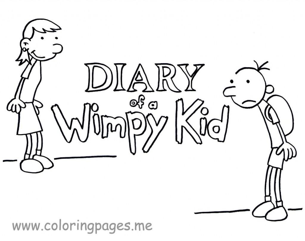 Diary Of A Wimpy Kid Coloring Pages To Print - Coloring Home | Diary Of A Wimpy Kid Printable Worksheets