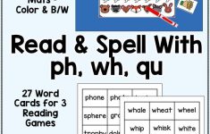 Digraphs Ph, Wh, Qu - Read And Spell Centers And Printables | Second | Qu Worksheets Printable