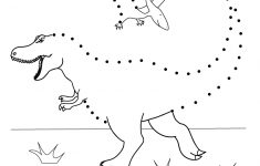 Dinosaur Connect-The-Dots Worksheet. After Connecting All Of The | Dinosaur Printable Worksheets