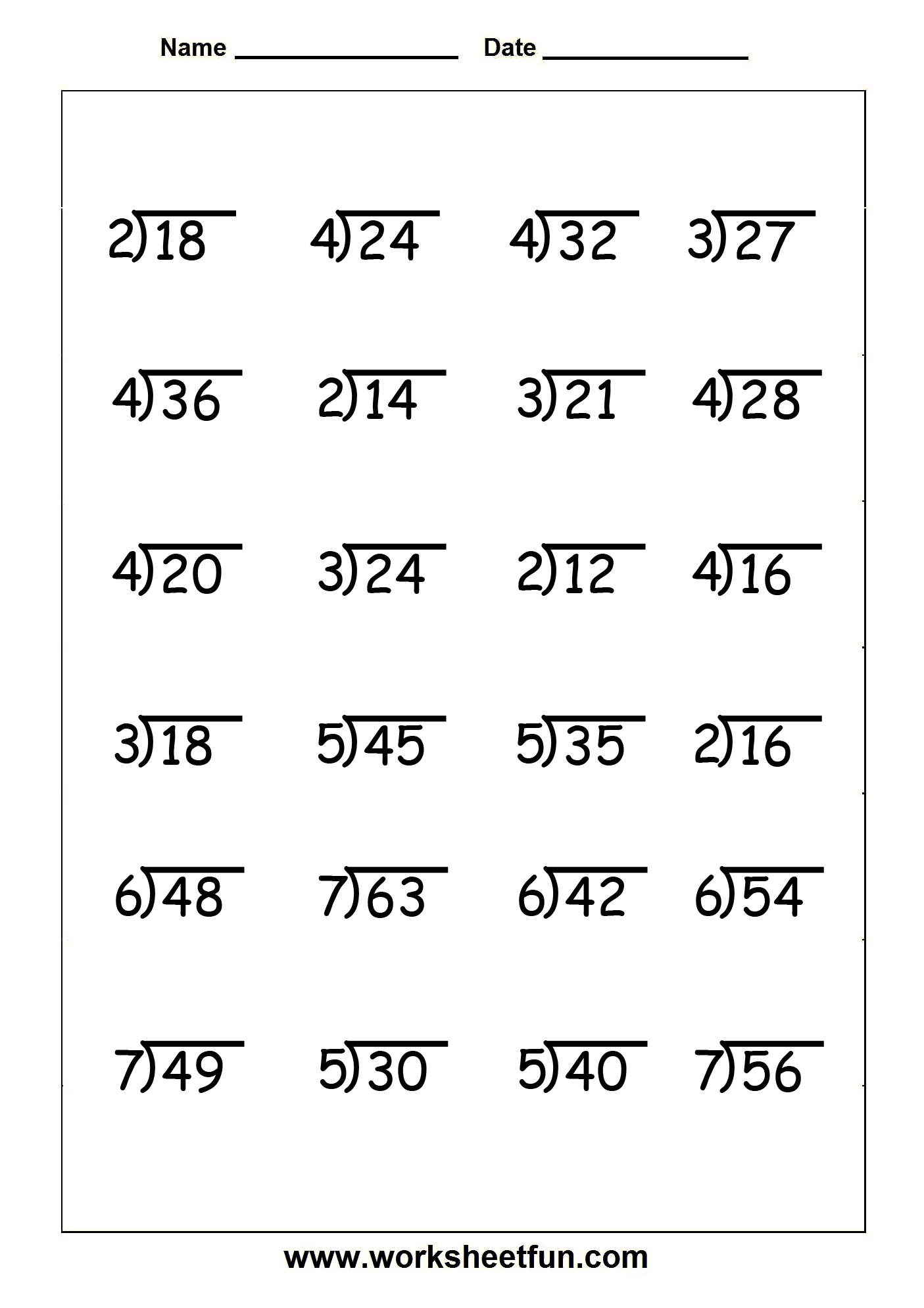 Division - 4 Worksheets | Printable Worksheets | Math Division | Printable Multiplication And Division Worksheets