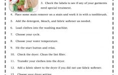 Doing The Laundry-With Video Worksheet - Free Esl Printable | Laundry Worksheets Printable