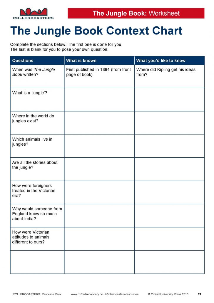 download and print this free the jungle book worksheet and