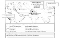 Early Civilizations Worksheet | River Valley Civilizations Worksheet | World History Printable Worksheets