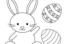 Easter Bunny Coloring Worksheet - Free Kindergarten Holiday | Free Printable Easter Worksheets For Preschoolers
