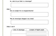 English Stereotypes Worksheet - Free Esl Printable Worksheets Made | Stereotypes Printable Worksheets