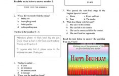 English Test For Grade 7 Worksheet - Free Esl Printable Worksheets | English Test Printable Worksheets
