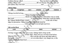 English Worksheets: Viking Cloze | Viking Worksheets Printable