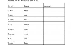 Englishlinx | Compound Words Worksheets | Free Printable Compound Word Worksheets