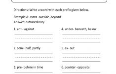 Englishlinx | Prefixes Worksheets | 4Th Grade Printable Worksheets Language Arts