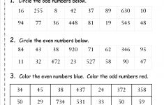 Even And Odd Numbers Worksheets | Free Printable Odd And Even Worksheets