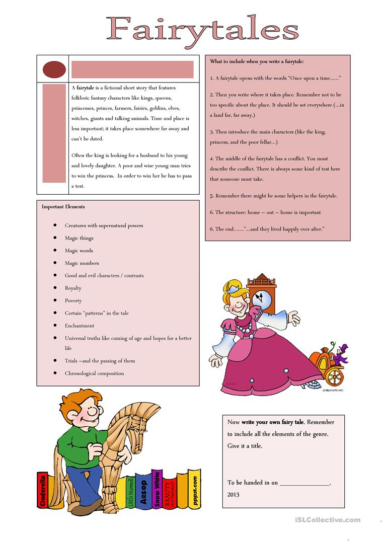 Fairy Tales Worksheet - Free Esl Printable Worksheets Madeteachers | Fairy Tale Printable Worksheets