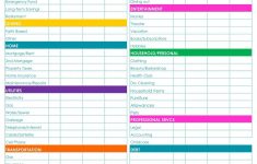 Family Budget Template Monthly Spreadsheet Personal Free Download | Free Printable Dave Ramsey Worksheets