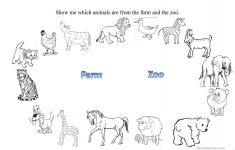 Farm And Zoo Animals Worksheet - Free Esl Printable Worksheets Made | Free Printable Zoo Worksheets