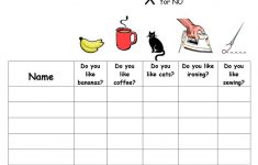 Find Someone Who Likes And Dislikes Warmer Worksheet - Free Esl | Likes And Dislikes Worksheets Printable