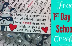 First Day Of School Treats - The Kissing Hand Freebie! - Happy | The Kissing Hand Printable Worksheets